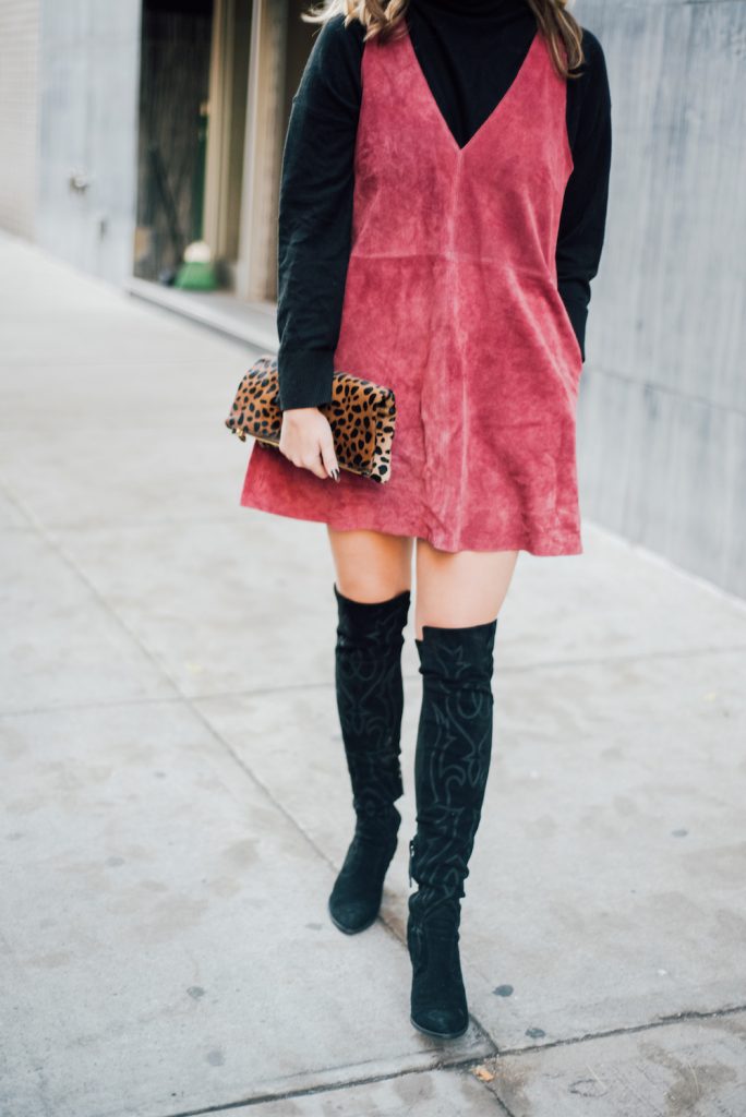 Pink Suede Dress + Shopbop Sale & Gift Guide - Kayleigh's Kloset